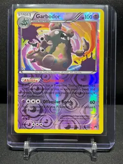 Garbodor 57/122 Reverse Holo Rare Pokemon 2016 XY Breakpoint - LP/NM - Image 1