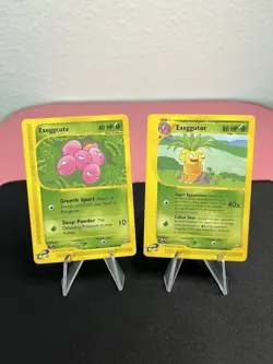 Exeggutor 012/147 Rare & Exeggcute 076/147 Common Pokemon Aquapolis Set E-Reader - Image 1