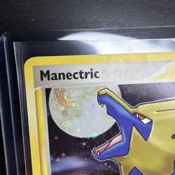 Pokemon TCG Manectric 8/100 Crystal Guardians EX Holo Galaxy Swirl Card 🍭💫🍥 - Image 3