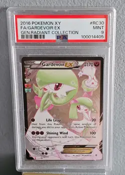 Pokemon 2016 XY Generations Radiant Collection Full Art Gardevoir EX #RC30 PSA 9 - Image 1