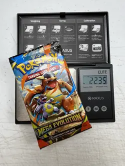 HEAVY 22.35g Pokemon TCG Mega Evolution Booster Pack SEALED - Image 1