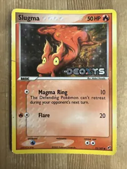 Slugma 75/107 - Pokemon 2005 EX Deoxys Stamped - Reverse Holo Vintage - HP/DMG - Image 1