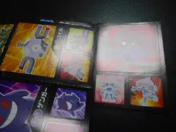 Pokemon Card Coris Promo Non Holo Sticker x2 Gengar etc #4001 - Image 2