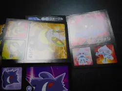 Pokemon Card Coris Promo Non Holo Sticker x2 Gengar etc #4001 - Image 4