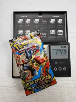 HEAVY 22.22g Pokemon TCG Mega Evolution Booster Pack SEALED - Image 1
