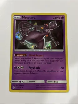 Mewtwo 75/214 Pokemon Cracked Ice Holofoil Unbroken Bonds 2019 - Image 1