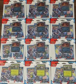 Lot of 12 - Pokemon Journey Together SV09 3-Pack Blister Pack New Factory Sealed - Image 1