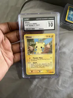 GEM MINT Pokemon: Minum #12/17 Pop Series 1 Non-holo 2004 Vintage - CGC - D99 - Image 1