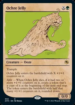 MTG Ochre Jelly (Showcase) [Dungeons & Dragons: Adventures in the Forgotten - Image 1
