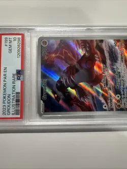 2023 POKEMON PAR EN PARADOX RIFT ILLUSTRATION RARE #199 GROUDON PSA 10 - Image 3