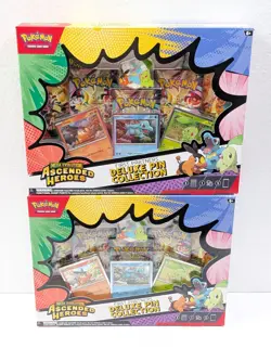 Pokemon TCG Ascended Heroes First Partners Deluxe Pin Collection - Lot of 2 - Image 1