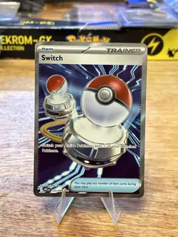 POKEMON SWITCH 123/094 ULTRA RARE PHANTASMAL FLAMES HOLO NM - Image 1