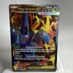 Pokemon TCG Mega Heracross Ex Phantasmal Flames Full Art 108/094 - Image 1