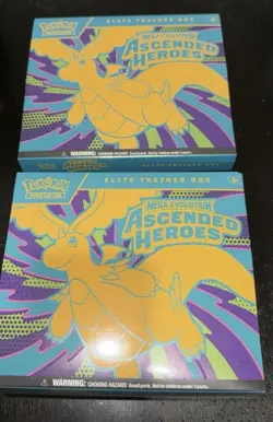 NEW SEALED LOT OF 2 Pokemon Ascended Heroes ETB Elite Trainer Boxes - Image 1