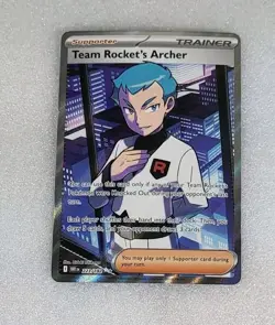 Team Rocket's Archer 223/182 NM/M DRI Sv10 Destined Rivals Pokemon TCG - Image 1