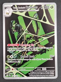 Team Rockets Spidops 187/182 💚Destined Rivals Illustration Rare Pokemon 2025-NM - Image 1