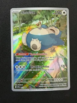 Pokemon TCG Snorlax #51 Black Star Promo Scarlet Violet 151 Holo - Mint - Image 1