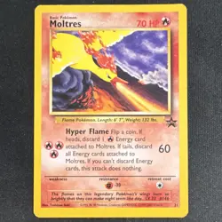 Moltres Promo #21 Pokemon the Movie 2000 Black Star Promo - Image 1