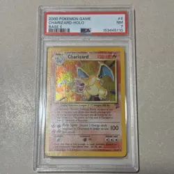 Charizard Pokemon 2000 Holo Base Set II 2 English 4/130 PSA 7 - Image 1