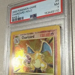 Charizard Pokemon 2000 Holo Base Set II 2 English 4/130 PSA 7 - Image 3