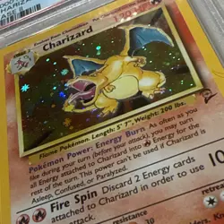 Charizard Pokemon 2000 Holo Base Set II 2 English 4/130 PSA 7 - Image 4