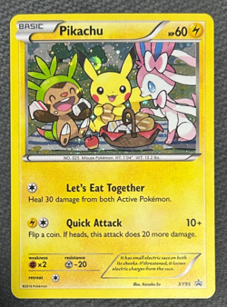 Pokemon Pikachu XY95 Black Star Promo Holo - NM - Image 3