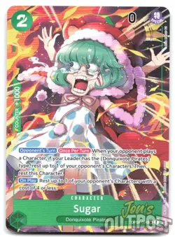 Sugar (Alternate Art) OP04-024 Super Rare Kingdoms of Intrigue One Piece NM - Image 1
