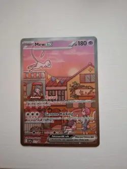 Pokemon Mew ex Black Star Promo TCG Card SVP053 Scarlet and Violet 151 - Image 1