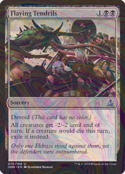 Foil Flaying Tendrils - Oath of the Gatewatch | MTG Card - Image 1