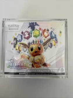 Pokemon Prismatic Evolutions ETB Elite Trainer Box NEW Sealed w/ Acrylic Case!!! - Image 2