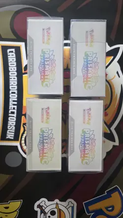 4x Pokemon TCG Prismatic Evolutions ETB Elite Trainer Box Sealed Brand New - Image 3