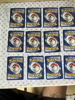 Pokemon Cards Original Unlimited Base Set Lot Of 12 MP - Image 2