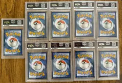 PSA Graded lot of 9 Pokemon Cards - Image 2