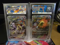 Mewtwo VSTAR GG44 & Charizard VSTAR SWSH262 ACE Graded Pokemon Lot - Image 1