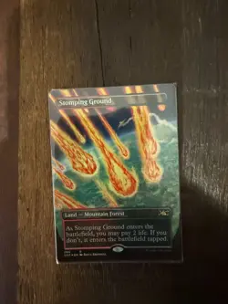 Stomping Ground 280 BORDERLESS RARE FOIL MTG Unfinity UNF - Image 1