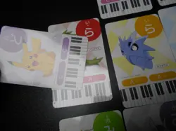 Pokemon Music Musical Note Card x9 Pikachu Tyranitar Dragonite Evolutions #3513 - Image 3