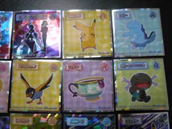 Pokemon Wafer Promo Holo Sticker Complete x24 Rayquaza Pikachu Moltres etc #4028 - Image 5