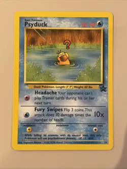 Psyduck No.20 WOTC Black Star Promo Pokemon Card! FAST & FREE P&P! - Image 1