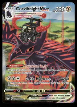 Pokemon Cards Corviknight VMAX TG19/TG30 Silver Tempest Trainer Gallery Holo NM - Image 1