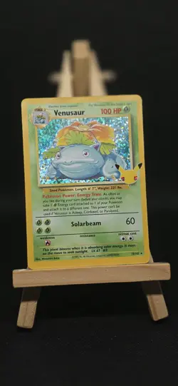Pokemon Venusaur 15/102 Base Set Holo Rare 100 HP Stage 2 English Card - Image 1
