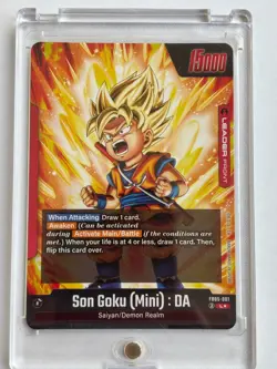 Son Goku (Mini) DA Leader FB05-001 Alt Art New Adventure Dragon Ball Super Card - Image 2