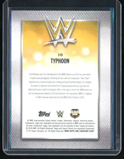 2026 Topps Chrome WWE Typhoon /275 #119 Yellow - Image 2