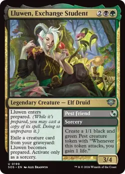 NM Lluwen, Exchange Student, MTG, Secrets of Strixhaven, Magic, 199 - Image 1