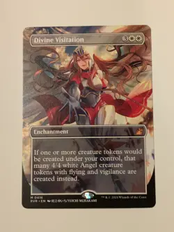 Divine Visitation #416 Ravnica Remastered Borderless Anime Regular Mythic - Image 1