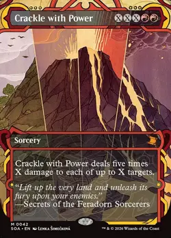 Crackle with Power-Secrets Of Strixhaven Mystical-Borderless-Regular-42-NM - Image 1