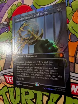 MTG Sword of Hearth and Home (Borderless) Foil - Teenage Mutant Ninja Turtles NM - Image 2