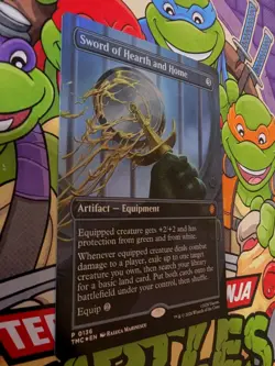 MTG Sword of Hearth and Home (Borderless) Foil - Teenage Mutant Ninja Turtles NM - Image 3
