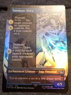 Summon: Shiva (Borderless) Final Fantasy Foil - Image 1