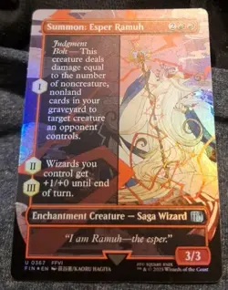 Summon: Esper Ramuh (Borderless) Final Fantasy Foil - Image 1
