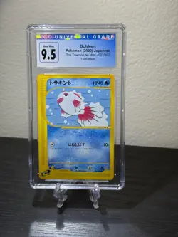 CGC 9.5 Goldeen 022/092 1st Edition The Town on No Map 2002 Pokemon Card - Image 1